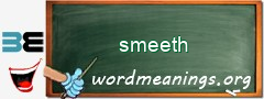 WordMeaning blackboard for smeeth